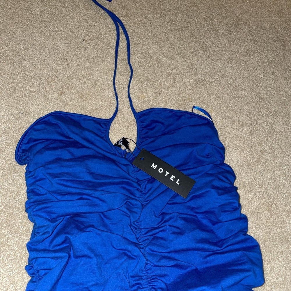 Motel Rocks Blue Mini Dress - Picture 3 of 4